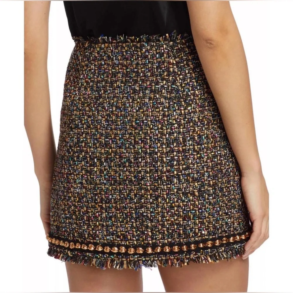Cinq à Sept Odette Confetti Tweed Mini Skirt/Size 4